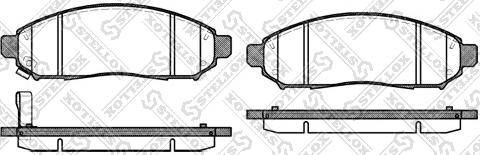 Stellox 002 014-SX - Тормозные колодки, дисковые, комплект autospares.lv