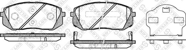 Stellox 002 010-SX - Тормозные колодки, дисковые, комплект autospares.lv