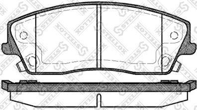 Stellox 002 013-SX - Тормозные колодки, дисковые, комплект autospares.lv