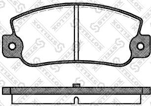 Valeo 597029 - Тормозные колодки, дисковые, комплект autospares.lv