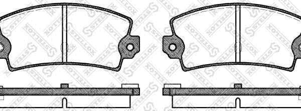 Stellox 032 036-SX - Тормозные колодки, дисковые, комплект autospares.lv