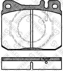 Stellox 021 040-SX - Тормозные колодки, дисковые, комплект autospares.lv