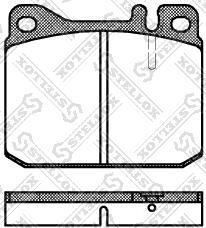 Stellox 021 020-SX - Тормозные колодки, дисковые, комплект autospares.lv