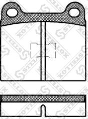 Stellox 028 000-SX - Тормозные колодки, дисковые, комплект autospares.lv