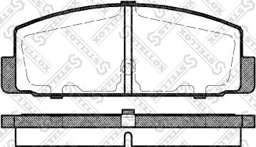 Stellox 190 030BL-SX - Тормозные колодки, дисковые, комплект autospares.lv