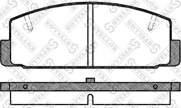 Stellox 190 020-SX - Тормозные колодки, дисковые, комплект autospares.lv