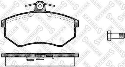 Stellox 145 040-SX - Тормозные колодки, дисковые, комплект autospares.lv