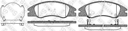 Stellox 145 002-SX - Тормозные колодки, дисковые, комплект autospares.lv