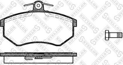 Stellox 145 010-SX - Тормозные колодки, дисковые, комплект autospares.lv