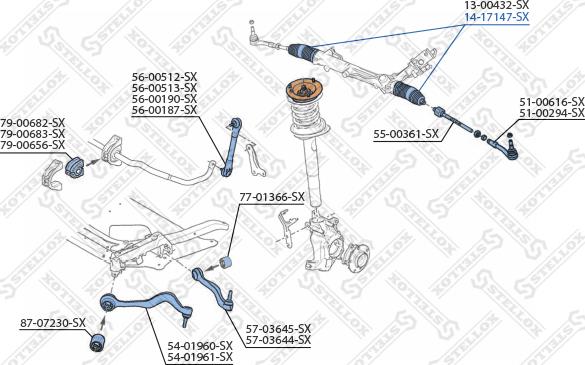 Stellox 14-17147-SX - Пыльник, рулевое управление autospares.lv