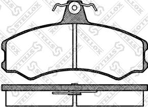 Stellox 154 002-SX - Тормозные колодки, дисковые, комплект autospares.lv