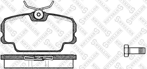 Stellox 156 010-SX - Тормозные колодки, дисковые, комплект autospares.lv