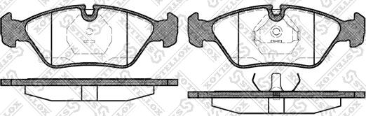 Stellox 150 000B-SX - Тормозные колодки, дисковые, комплект autospares.lv