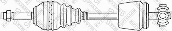 Stellox 158 1766-SX - Приводной вал autospares.lv