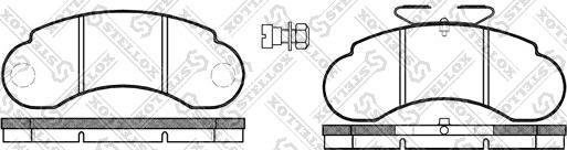 Stellox 153 020-SX - Тормозные колодки, дисковые, комплект autospares.lv