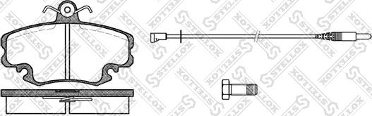 Stellox 152 002-SX - Тормозные колодки, дисковые, комплект autospares.lv