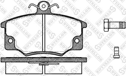 Stellox 157 014-SX - Тормозные колодки, дисковые, комплект autospares.lv