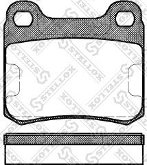 Stellox 168 000-SX - Тормозные колодки, дисковые, комплект autospares.lv