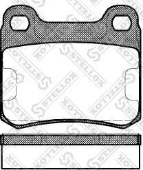 Stellox 168 010-SX - Тормозные колодки, дисковые, комплект autospares.lv