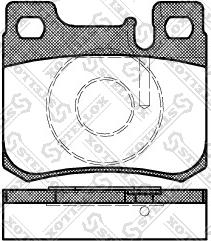 Stellox 168 020B-SX - Тормозные колодки, дисковые, комплект autospares.lv