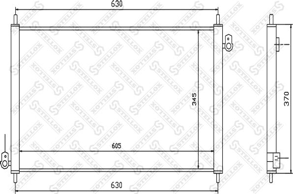 Stellox 10-45094-SX - Конденсатор кондиционера autospares.lv