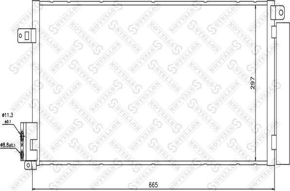 Stellox 10-45092-SX - Конденсатор кондиционера autospares.lv