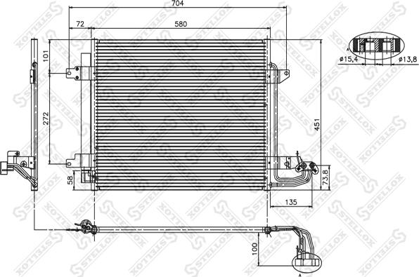 Stellox 10-45060-SX - Конденсатор кондиционера autospares.lv