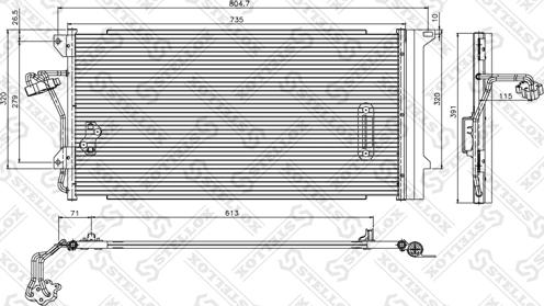 Stellox 10-45182-SX - Конденсатор кондиционера autospares.lv