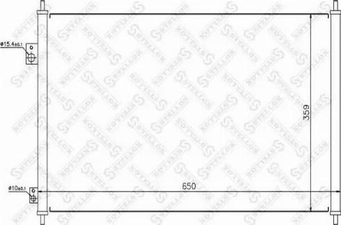 Stellox 10-45352-SX - Конденсатор кондиционера autospares.lv