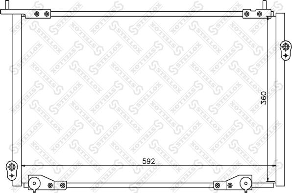 Stellox 10-45367-SX - Конденсатор кондиционера autospares.lv