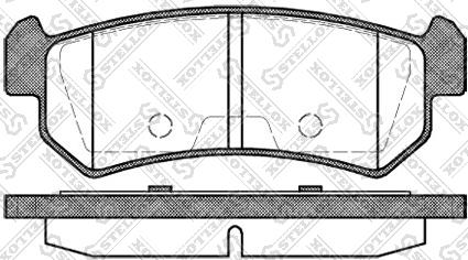 Stellox 1059 000-SX - Тормозные колодки, дисковые, комплект autospares.lv