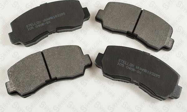 Stellox 105 040B-SX - Тормозные колодки, дисковые, комплект autospares.lv