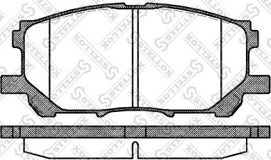 Stellox 1050 000B-SX - Тормозные колодки, дисковые, комплект autospares.lv