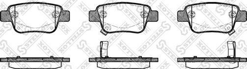 Stellox 1058 002-SX - Тормозные колодки, дисковые, комплект autospares.lv