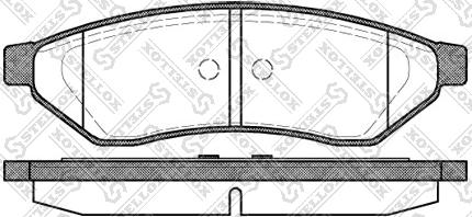 Kawe 81650 - Тормозные колодки, дисковые, комплект autospares.lv