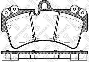 Stellox 1006 000B-SX - Тормозные колодки, дисковые, комплект autospares.lv