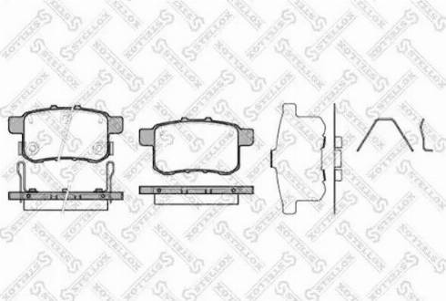 Stellox 1002 000L-SX - Тормозные колодки, дисковые, комплект autospares.lv