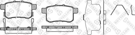 Stellox 1002 000-SX - Тормозные колодки, дисковые, комплект autospares.lv