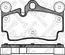 Stellox 1007 000-SX - Тормозные колодки, дисковые, комплект autospares.lv