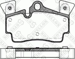 Stellox 1007 010-SX - Тормозные колодки, дисковые, комплект autospares.lv