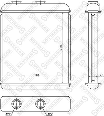 Stellox 10-35051-SX - Теплообменник, отопление салона autospares.lv