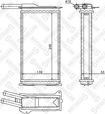 Stellox 10-35009-SX - Теплообменник, отопление салона autospares.lv