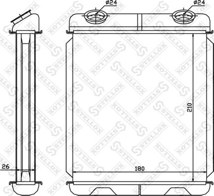 Stellox 10-35085-SX - Теплообменник, отопление салона autospares.lv