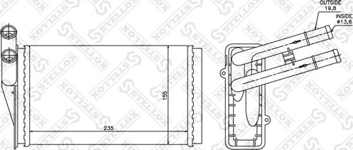 Stellox 10-35021-SX - Теплообменник, отопление салона autospares.lv