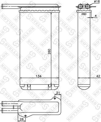 Stellox 10-35022-SX - Теплообменник, отопление салона autospares.lv