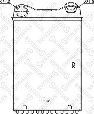 Stellox 10-35165-SX - Теплообменник, отопление салона autospares.lv