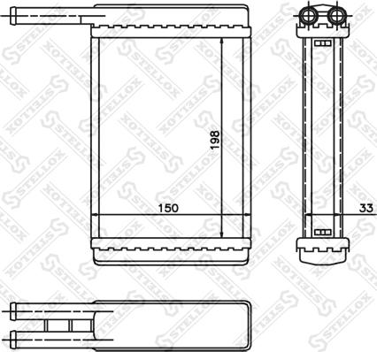 Stellox 10-35168-SX - Теплообменник, отопление салона autospares.lv