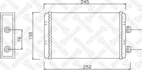 Stellox 10-35118-SX - Теплообменник, отопление салона autospares.lv