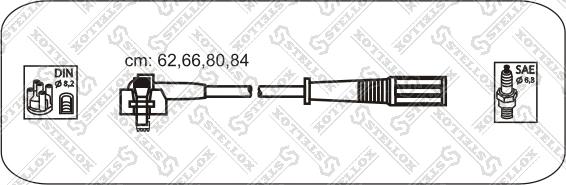 Stellox 10-38115-SX - Комплект проводов зажигания autospares.lv