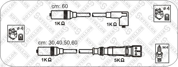 Stellox 10-38337-SX - Комплект проводов зажигания autospares.lv